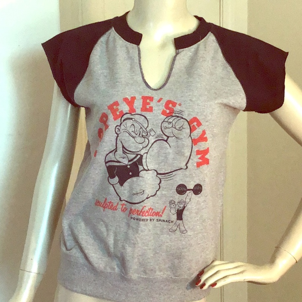 😘👍🏽 Vintage Popeye’s Gym Top NWOT